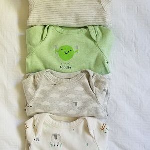 Baby Gap 0-3 month long sleeve bodysuit bundle